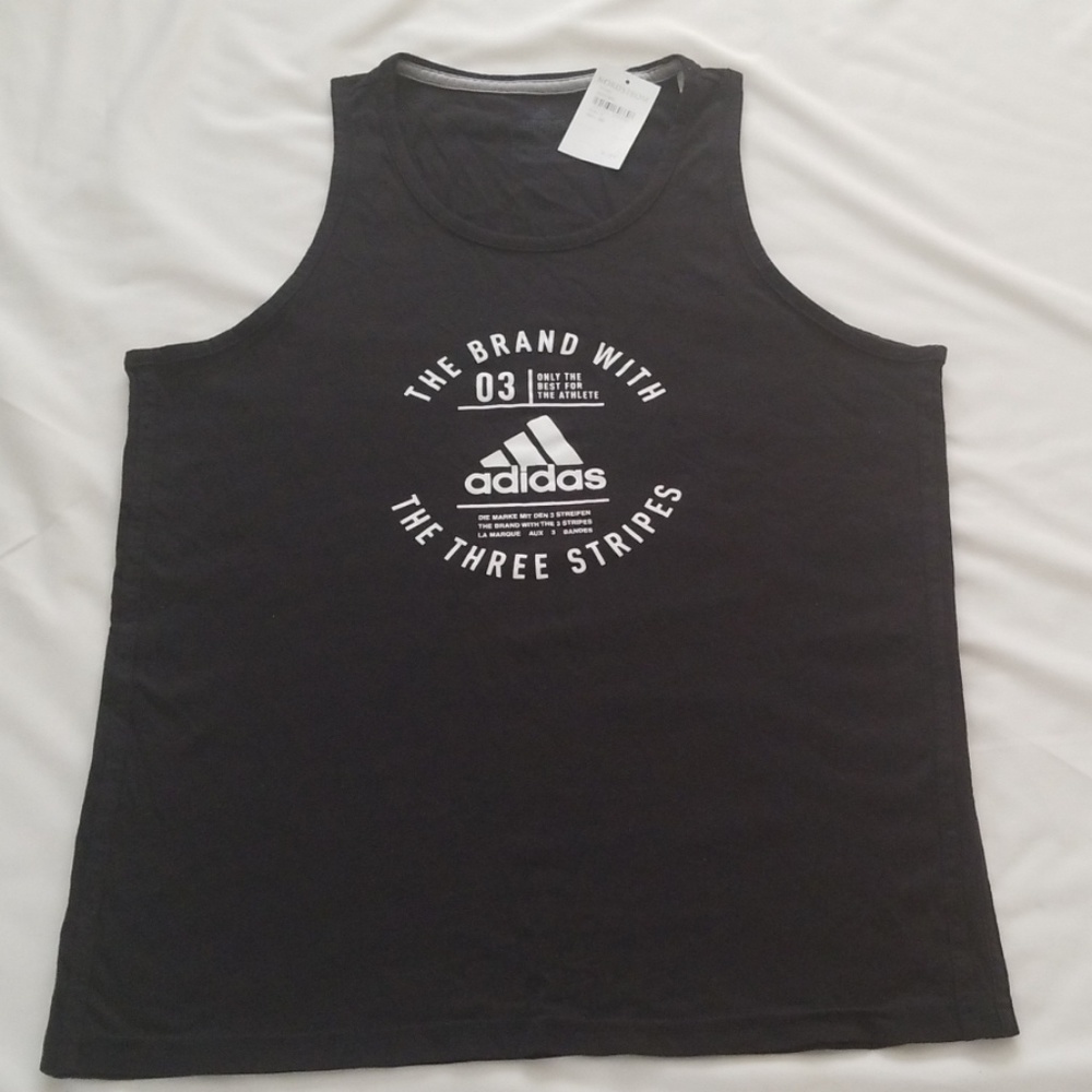 Adidas three stripe tank